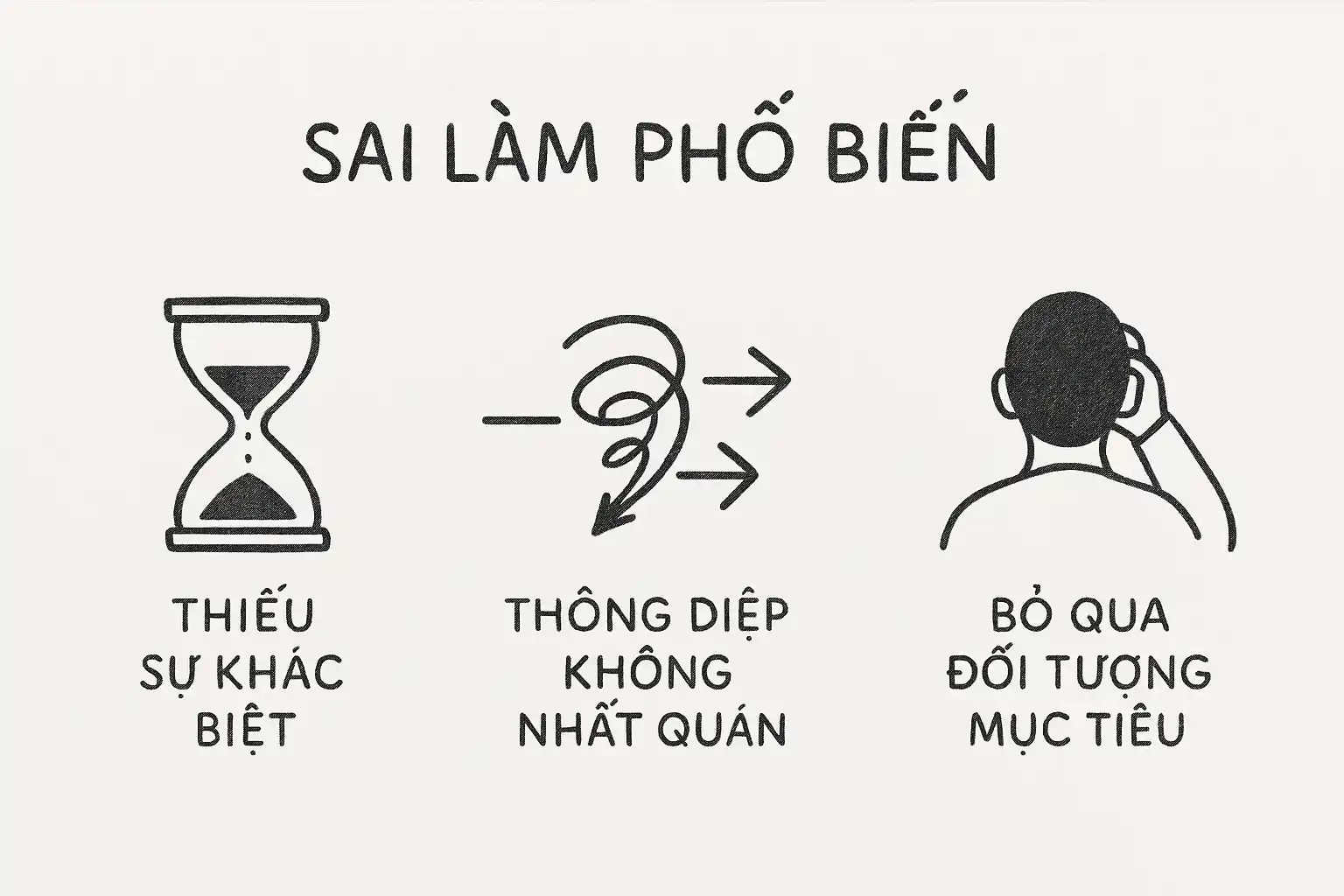 Định vị thương hiệu - Sai lầm phổ biến